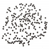 Decorațiuni nail art 1,5mm - strasuri rotunde &icirc;ntr-un săculeț, negre, 20buc