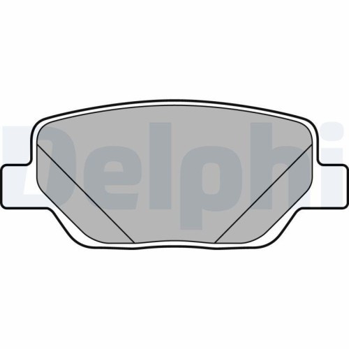 Placute frana Fiat Tipo Estate (356, Tipo Liftback (356, Tipo Sedan (356 , punte spate, cu indicator uzura acustic, DELPHI