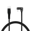 CABLU alimentare si date LOGILINK, pt. smartphone, USB 2.0, USB Type-C (T) la USB Type-C (T) la 180 grade, 1m, 2 x ecranat, aluminiu, negru, &quot;CU0190&quot;