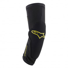 Protectie Genunchi Bicicleta Alpinestars Paragon Plus, Negru/Galben, Marime M