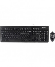 Kit tastatura + mouse a4tech krs-8372 cu fir negru tastatura foto