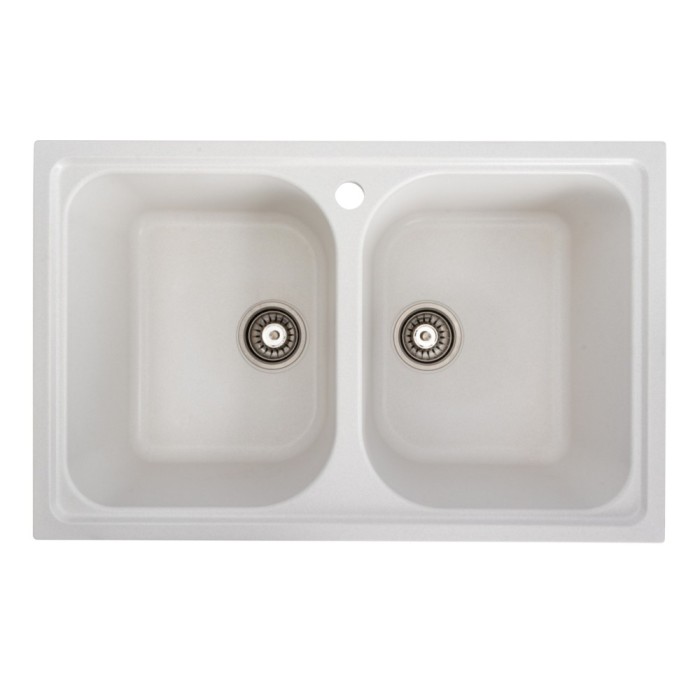 Chiuveta de bucatarie Elefant Premium Equatoria, Alb, 785x490 mm Innovative ReliableTools