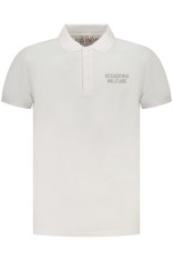 ACCADEMIA MILITARE Tricou polo barbati, cu logo brodat, Regular fit, Alb, S foto