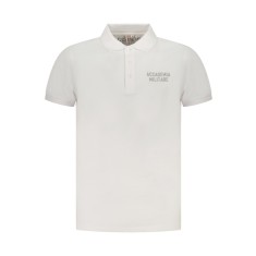 ACCADEMIA MILITARE Tricou polo barbati, cu logo brodat, Regular fit, Alb, S