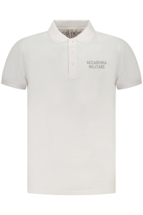 ACCADEMIA MILITARE Tricou polo barbati, cu logo brodat, Regular fit, Alb, S