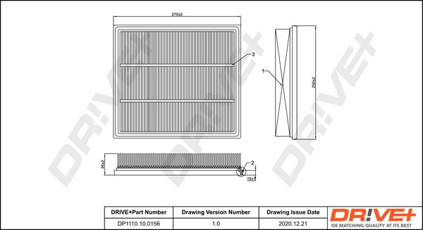 Dr!ve+ DP1110.10.0156 Filtru aer