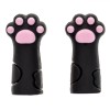 Set 2 Capace Protectie Cleste Cuticule Lăbuțe Pisică Negru Roz | Protectie Unghii, Manichiura