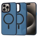 Husa pentru iPhone 15 Pro Max - Techsuit HaloFrost&nbsp;MagSafe Series - Deep Blue