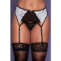 GS1147-1122 Set 2 piese portjartiera cu dantela si chilot snur