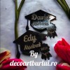 Plăcuțe Toca Absolvire Personalizate - Accesorii Handmade Unicat, Nume, An, Inițiale