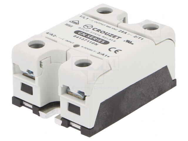 Releu semiconductor 25A 1-fazat 4-32VDC 48-660VAC