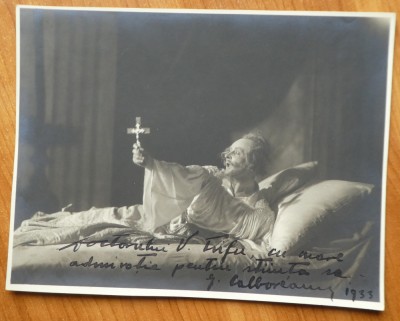 Fotografie mare cu dedicatia olografa a lui George Calboreanu, 1933 foto