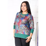 Bluza Jerse Elvira Verde - 54Marimea