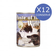 Bax 12 Conserve Taste Of The Wild Pacific Stream 390 gr. foto
