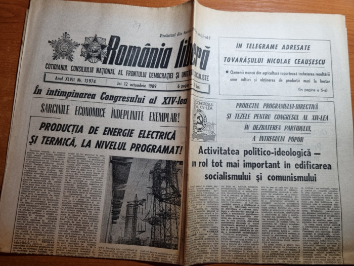 romania libera 12 octombrie 1989-articol judetul dolj si cluj napoca