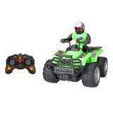 ATV de Jucărie cu Telecomandă, Conducător, Sunet și Lumini, Verde, CMCLASS