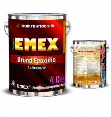 Grund Epoxidic Anticoroziv EMEX, Gri, Bidon 4 Kg, Intaritor inclus foto