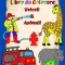 Libro da Colorare Veicoli e Animali: Pagine piene di immagini grandi e facili da colorare per bambini 3+