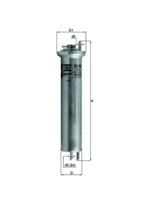 MAHLE KL 96 filtru combustibil foto