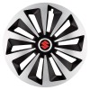 Set 4 capace roti Fox Gri-Negru R17 pentru gama auto Suzuki, Autohelix MSA
