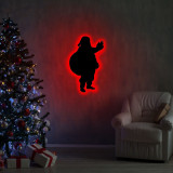 Cumpara ieftin Lampa de perete Santa Claus 2, Neon Graph, 32x52 cm, rosu