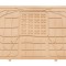 Covoras Auto Tunel Median Piesa A -V- A Bej 42 x 52,5 cm - Ajustabil