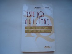 Teste IQ si de abilitati - Philip Carter