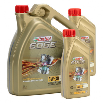 Set Ulei Motor Castrol Edge LL 5W-30 5L + 2 X Castrol Edge LL 5W-30 1L foto