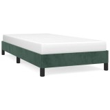 Cumpara ieftin Cadru de pat fara saltea, verde inchis, 90x200 cm, catifea