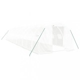 Cumpara ieftin Sera cu cadru din otel, alb, 36 m&sup2;, 12x3x2 m