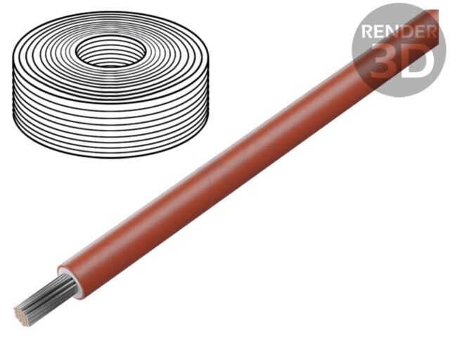 Cablu H1Z2Z2-K 4mm2 LSZH roşu 1,5kV 100m QOLTEC