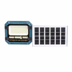 Proiector LED 100W cu incarcare solara si panou separat, telecomanda, IP66