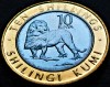 Moneda exotica bimetal 10 SHILING - KENYA, anul 2018 * cod 291 = UNC, Africa