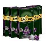 Set 5X Capsule Cafea Jacobs Lungo Intenso, intensitate 8, 50 capsule de aluminiu, compatibile cu Nesspreso Original, 260 g