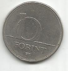 No(3) moneda- UNGARIA- 10 Forint 1994 foto