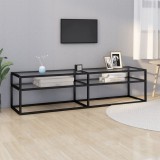 Cumpara ieftin Comodă TV, transparent, 160x40x40,5 cm, sticlă securizată