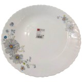 Set 6 Farfurii Intinse Opal Alb Flori Cok Amelia 26cm 161-0000 CNN49190