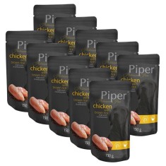 Piper Platinum Pure hrana la plic cu pui ?i orez brun 10 x 150 g foto