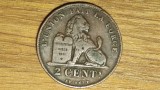 Belgia - moneda de colectie raruta - 2 centimes 1909 franceza - impecabila !, Europa