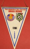 Fanion meci fotbal ROMANIA - BULGARIA (17.05.1989)