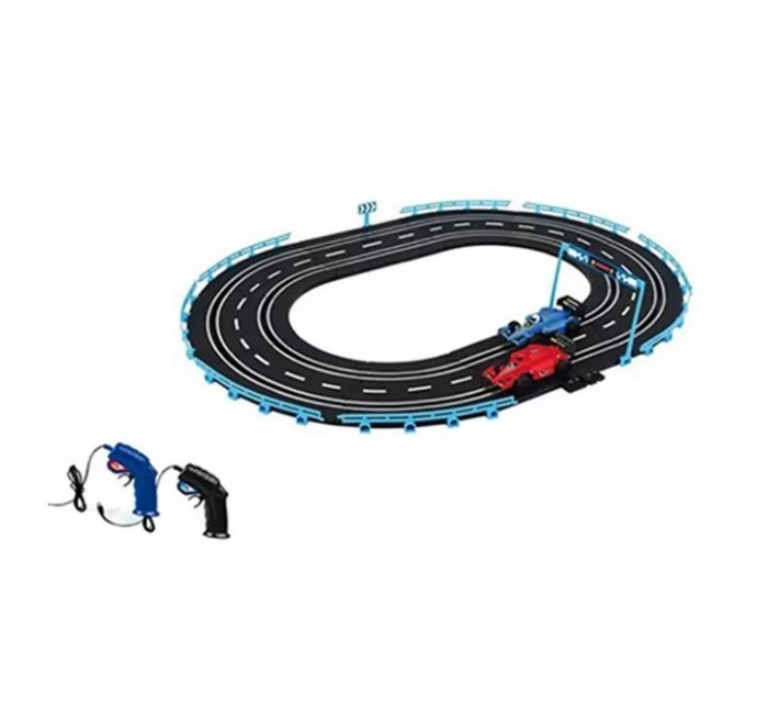 Set circuit de curse cu 2 masinute si telecomanda