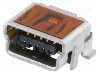 Conector USB B mini, versiune USB 2.0, orizontala, MOLEX - 51387-0530