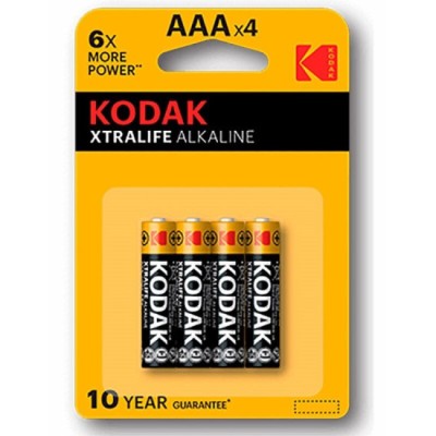 KODAK - XTRALIFE ALKALINE BATTERY AAA LR03 BLISTER * 4 foto