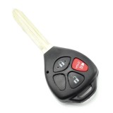 Toyota carcasa cheie 2+1 butoane cu buton rosu panica (fara logo) (1buc.)