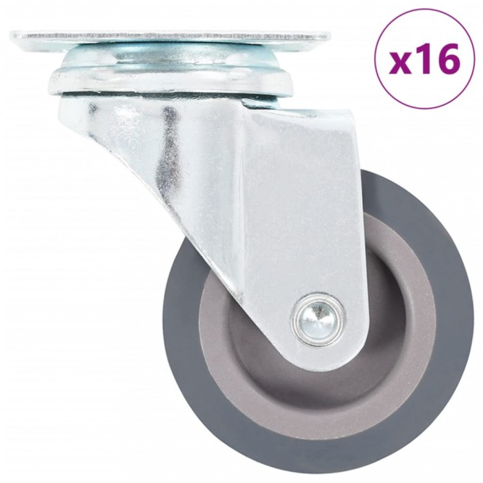 Gossi roti pivotante, 16 buc., 50 mm