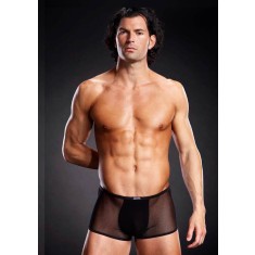 Micro Mesh Trunk - Chiloți sexy bărbați, negru, L/XL