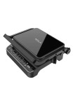 Gratar electric Tesla GR500BG, 2000 W, 10 programe, control digital LED, suprafata 30 x 23 cm, negru/sticla
