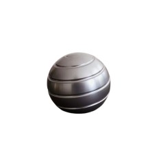 Jucarie de birou, giroscop Premium, antistres, anxietate, forma sferica, Aluminiu, Argintiu