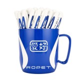Set 48 Pixuri cu Gel Albastre 0.5mm Ropet, Cana Plastic - Scriere Fină, Birou/Școală