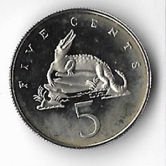 Moneda 5 cents 1977 - Jamaica, PROOF, tiraj: 10000